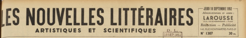 Nouvelles Litteraires - 18 09 1952.png